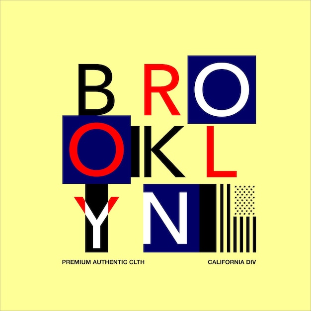 Brooklyn premium authentieke eenvoudige vintage mode