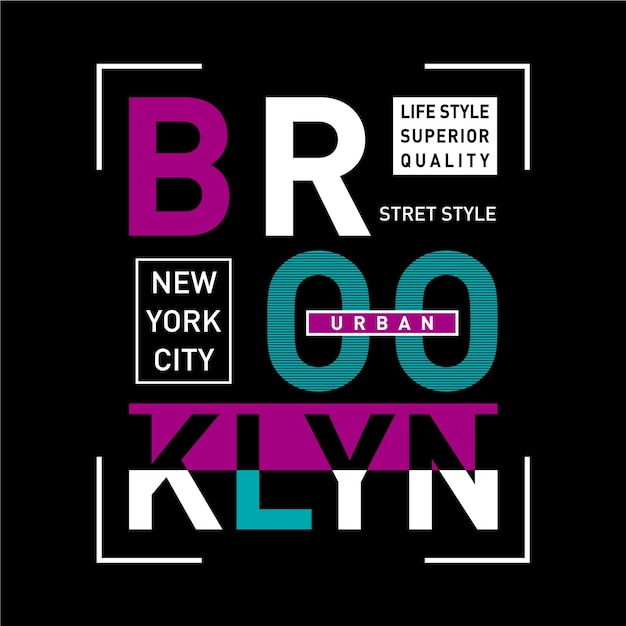 Brooklyn t-shirt en kledingontwerp