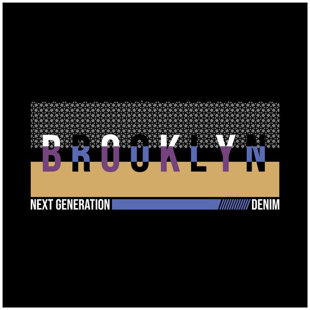 Brooklyn typografie ontwerp t-shirt afbeelding