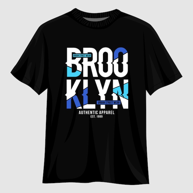Design della maglietta tipografia di brooklyn
