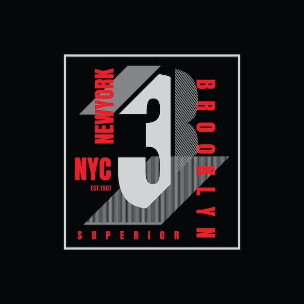 Brooklyn typography vector t shirt design