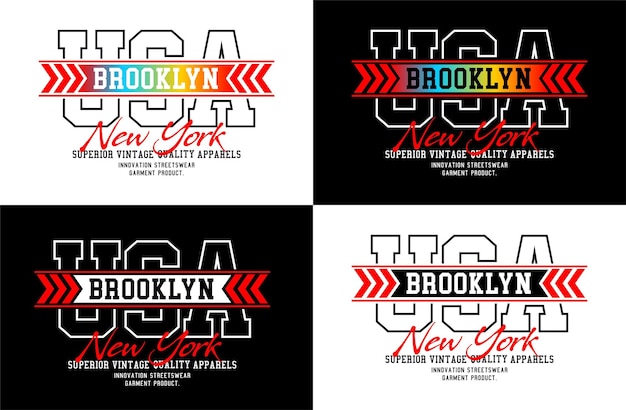 Brooklyn vector typografieontwerp voor tshirt