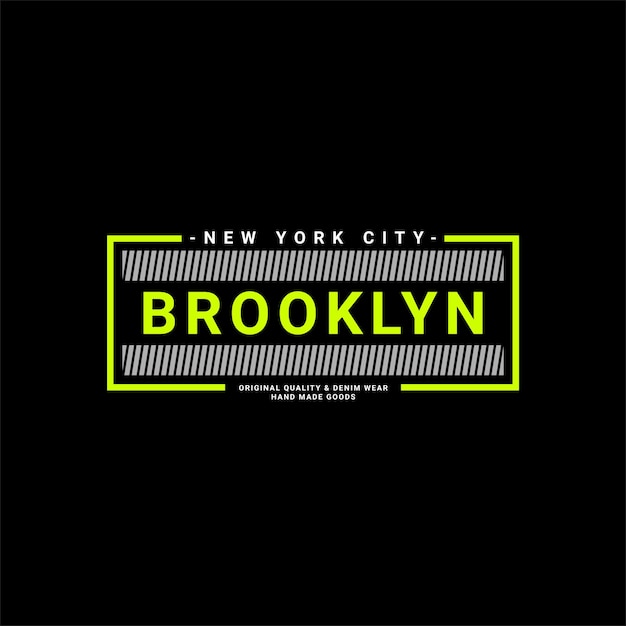 Бруклинский дизайн письма, подходящий для трафаретной печати футболок, одежды, курток и других