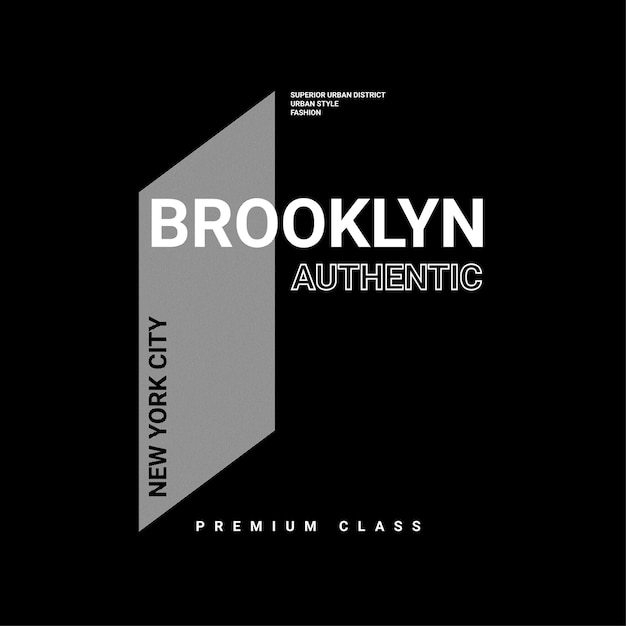 Brooklyn writing design, suitable for screen printing t-shirts, clothes, jackets and others