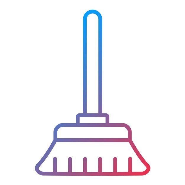 Vector broom icon vector image can be used for hygiene routine