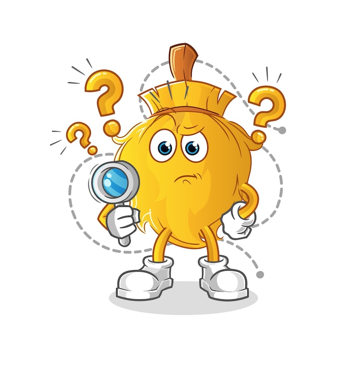वेक्टर broom searching illustration. character vector