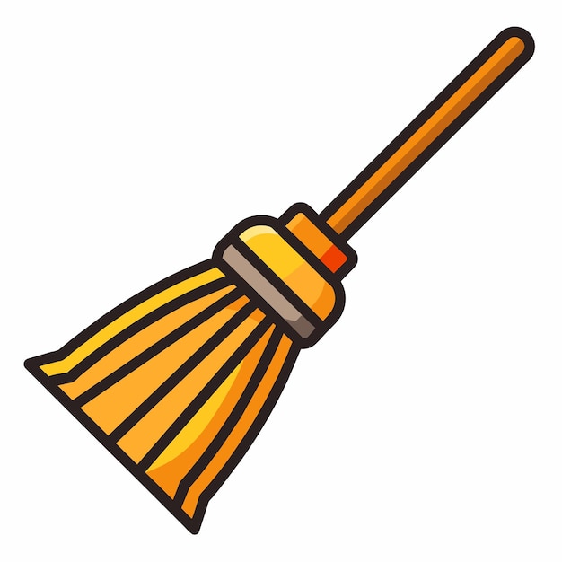 brooms vector illustration