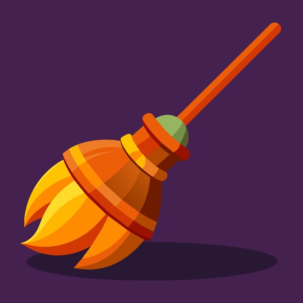 brooms vector illustration