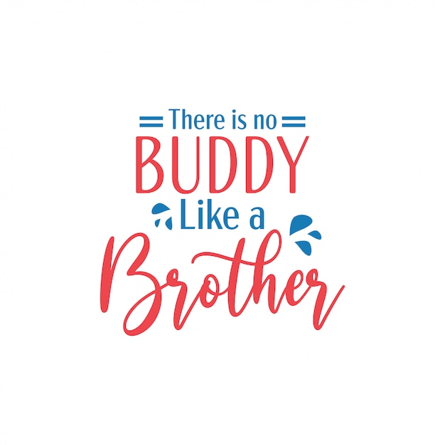 Brother citaat belettering typografie