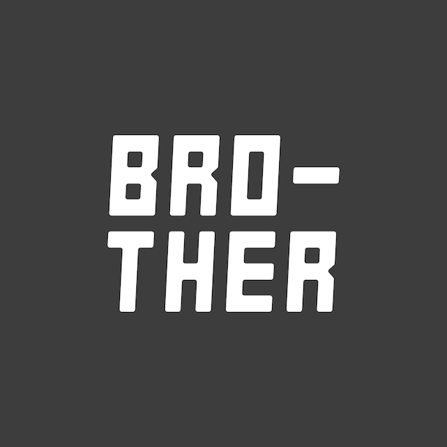 Vector brother lettering design