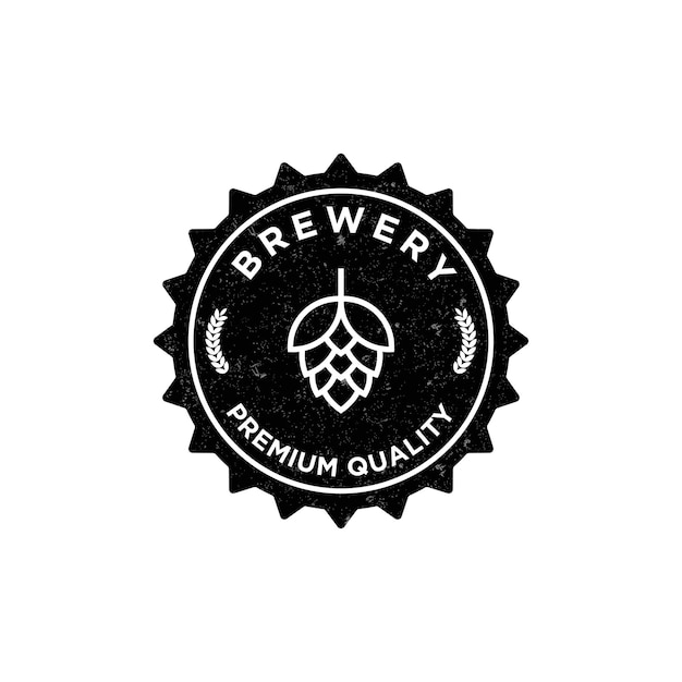 Brouwerij bedrijfslogo. logo brouwerij. vintage brouwerij logo vector