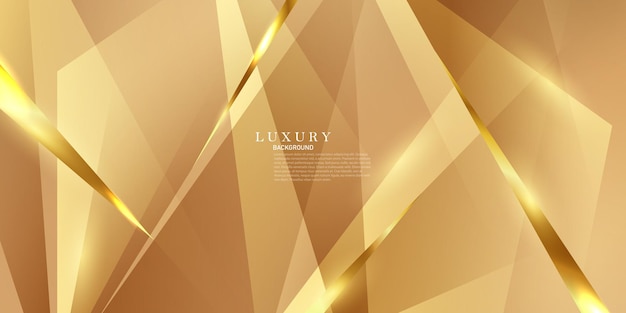 Brown abstract background design with luxury golden elements vector illustration