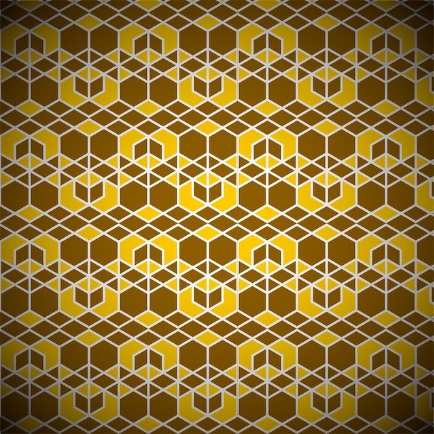갈색 추상 육각형 패턴