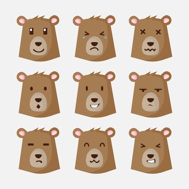 Brown bear emoticon