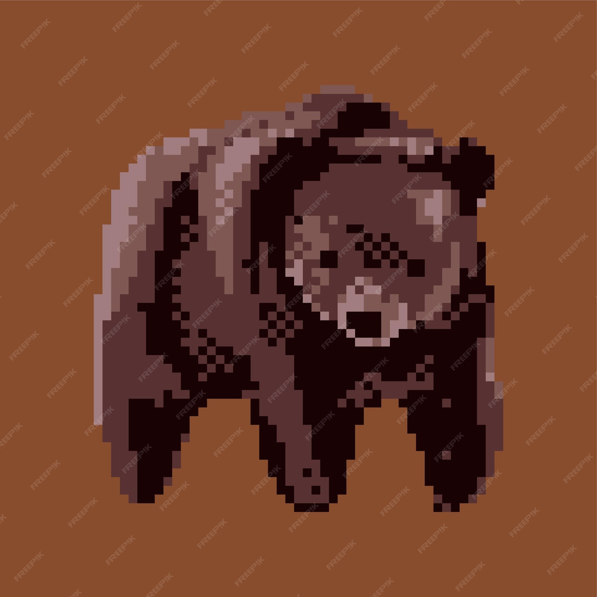 Premium Vector | A brown bear with a brown background