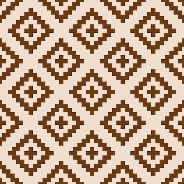 Modello senza cuciture kilim marrone e beige