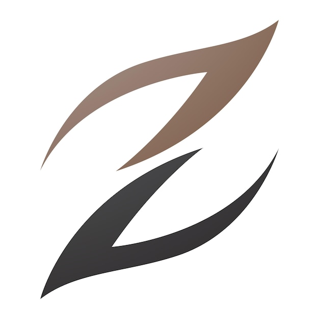 Икона коричневой и черной огненной буквы Z