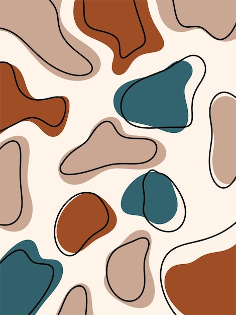 A brown and blue pattern with a white background.