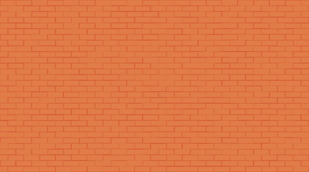 Vector brown brick wall background abstract geometric pattern