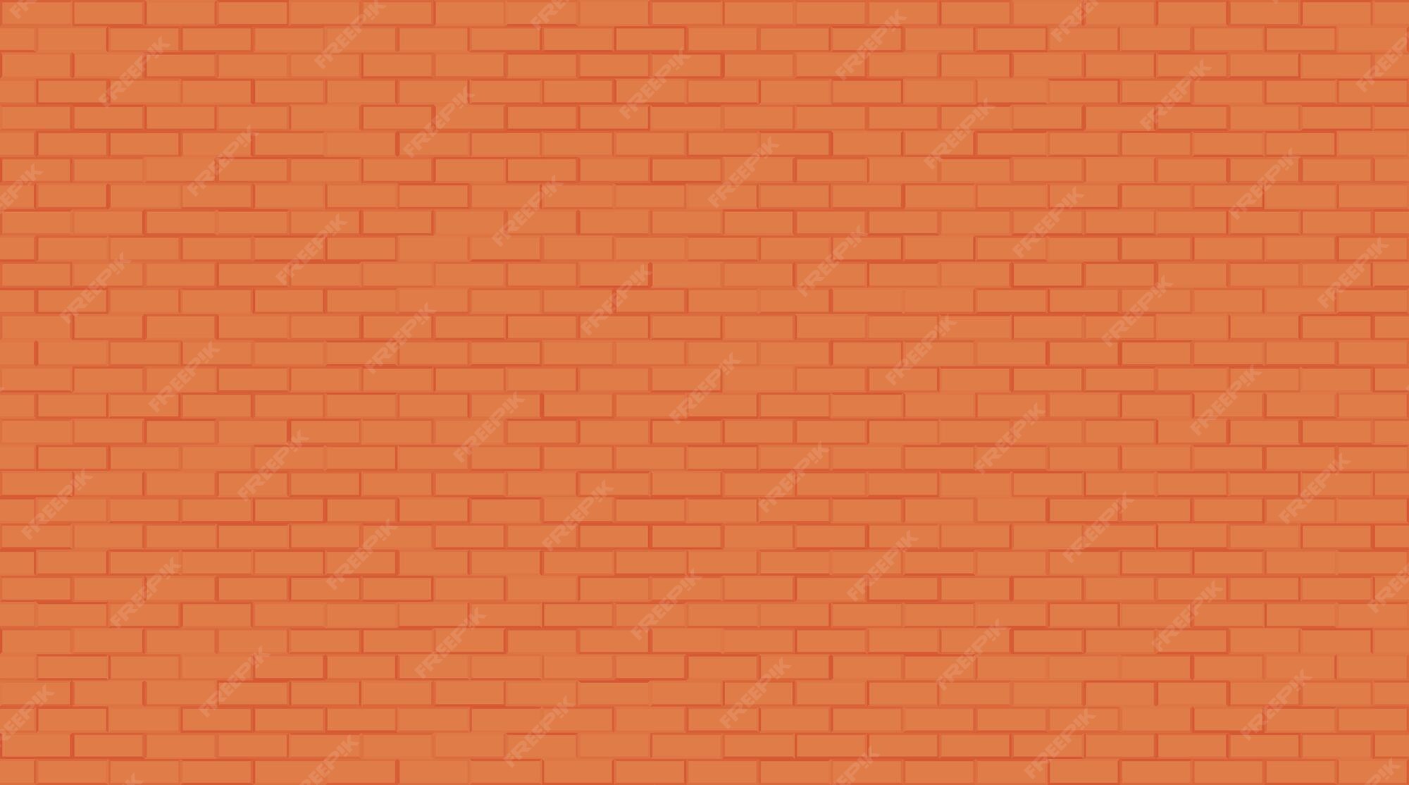 Premium Vector | Brown brick wall background Abstract geometric pattern