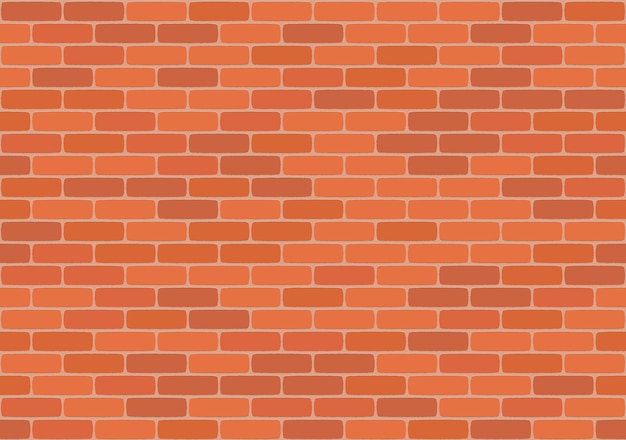 Vector brown brick wall seamless pattern