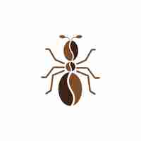 Vector a brown and brown ant icon