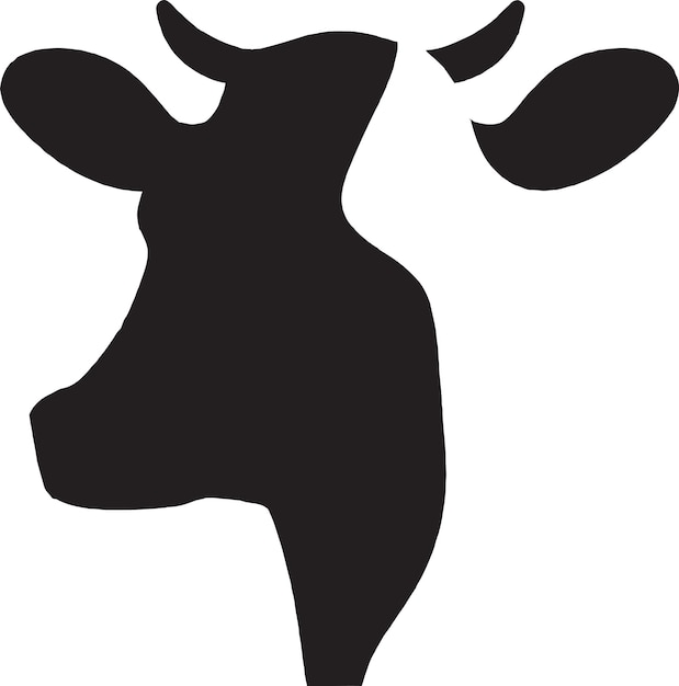 Brown cow vector art