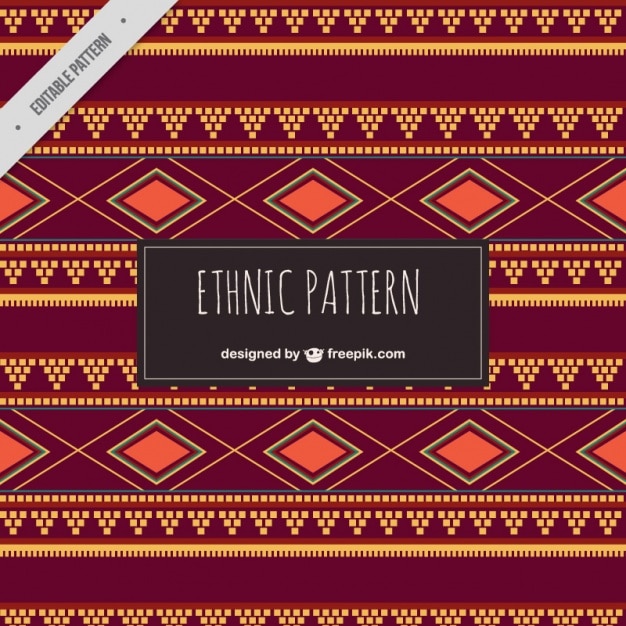 Brown ethnic pattern