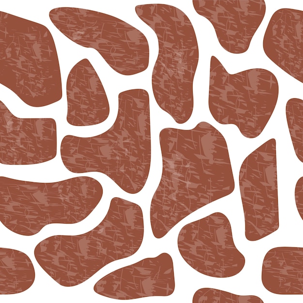 Vector brown giraffe skin seamless pattern vector animal background