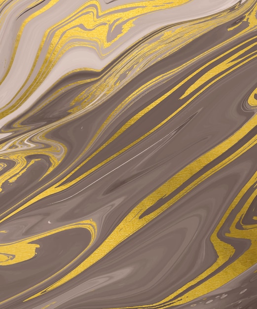 Vector brown liquid ink painting abstract background.