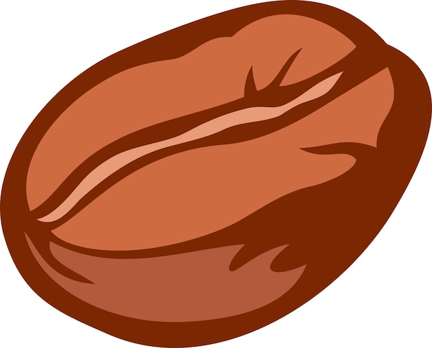 Brown roasted coffee bean