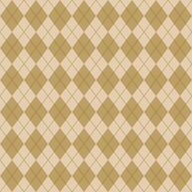 Vector brown seamless argyle pattern