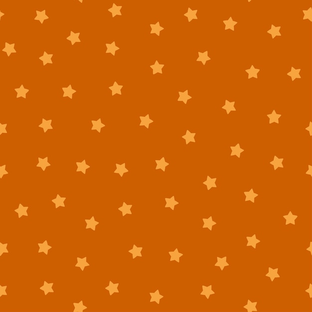 Brown seamless pattern with beige stars