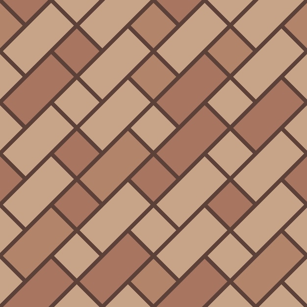 brown stretcher bond pavement top view pattern