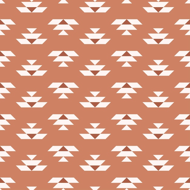 Brown and white kilim seamless pattern