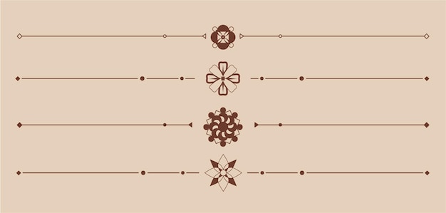 A brown and white pattern with Korean ornament pattern