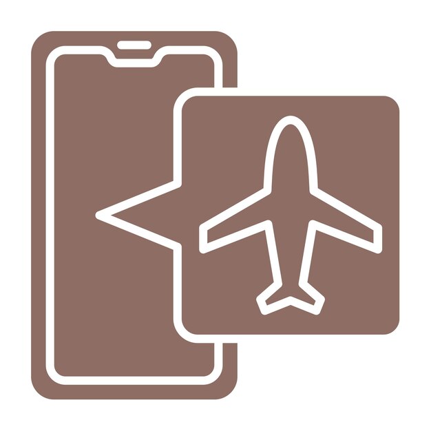 a brown and white sign that says airplane on it