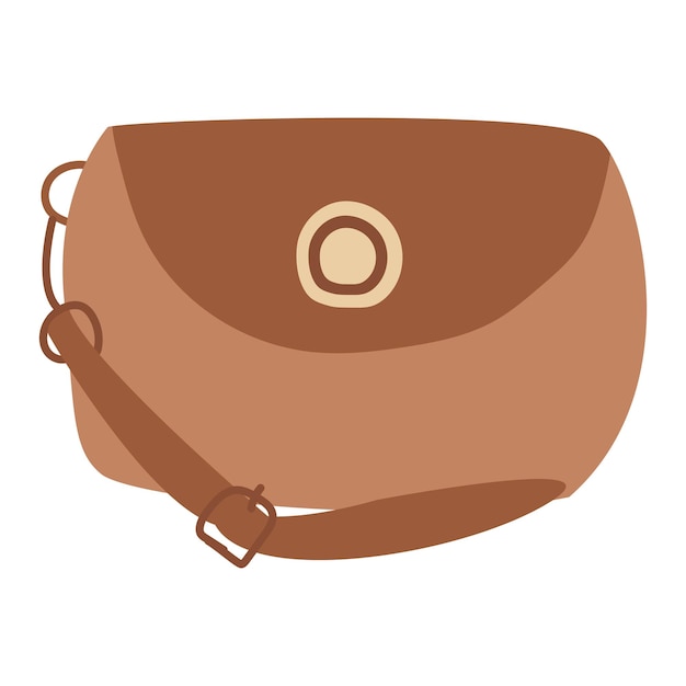 Brown women is bag this fashionthemed vector illustration can be used for badges logos stickers