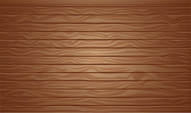 Brown wood texture background with 3d vector illustration top view