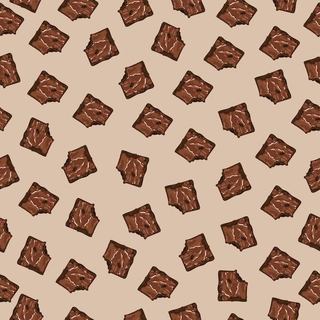 Brownie pattern. Chocolate dessert. Backgrounds for ideas.