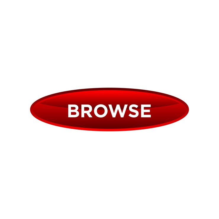 Vector browse button website vector template