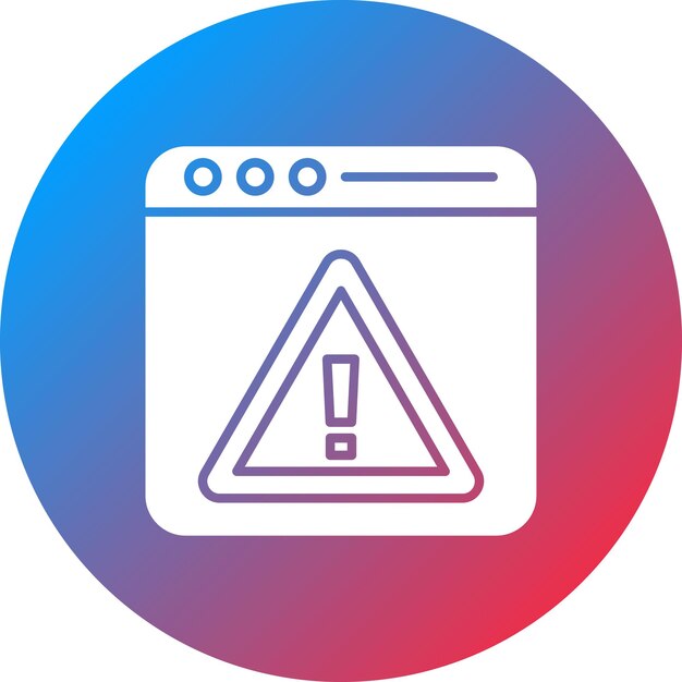 Browser Alert Icon vector afbeelding Kan worden gebruikt voor beveiliging