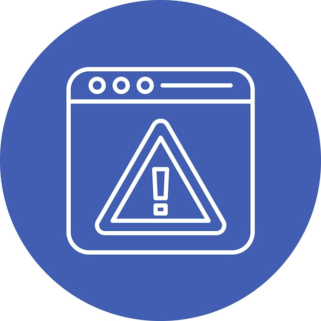 Browser Alert icon vector image Can be used for Security