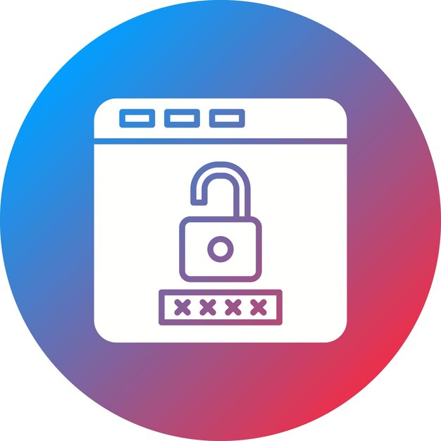 ブラウザのパスワードアイコンのベクトル画像を保護とセキュリティに使用できます