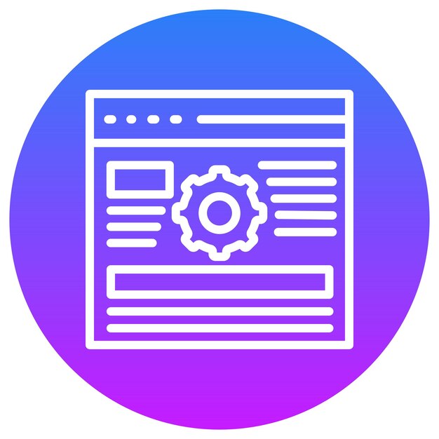 browser setting vector illustration