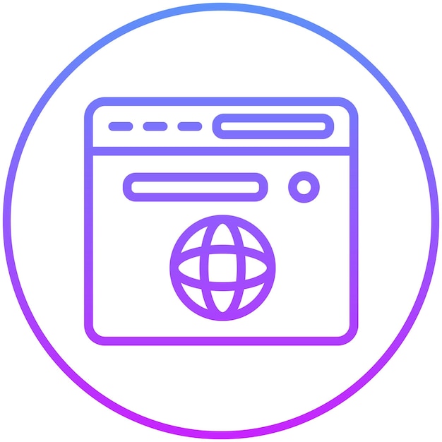 No Codeアイコンセットのブラウザのベクトルアイコンのイラスト