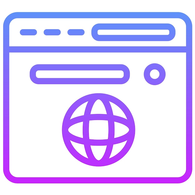 No Codeアイコンセットのブラウザのベクトルアイコンのイラスト