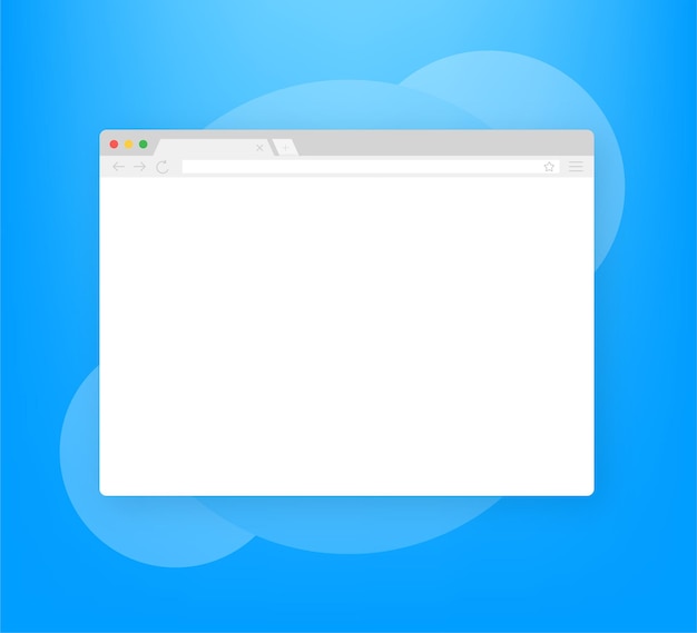 ブラウザ ウィンドウ。フラット スタイルのブラウザーまたは Web ブラウザー