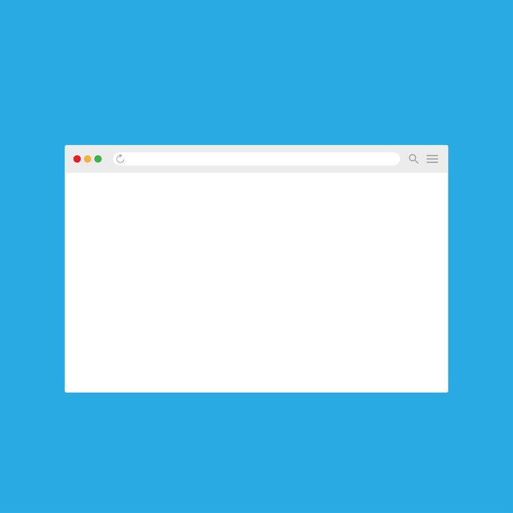 Vector browser window icon. web window screen. internet empty page. vector.