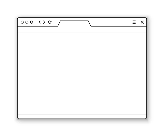 Browser window template past your content into it